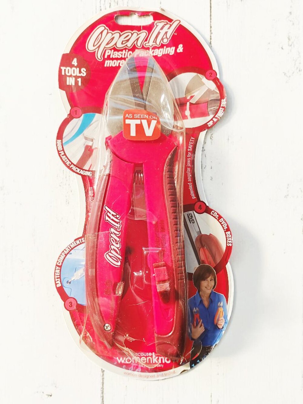 Open It - 4 Tools in One - Snip It, Cut It, Slice It, Unscrew It! AS SEEN ON TV